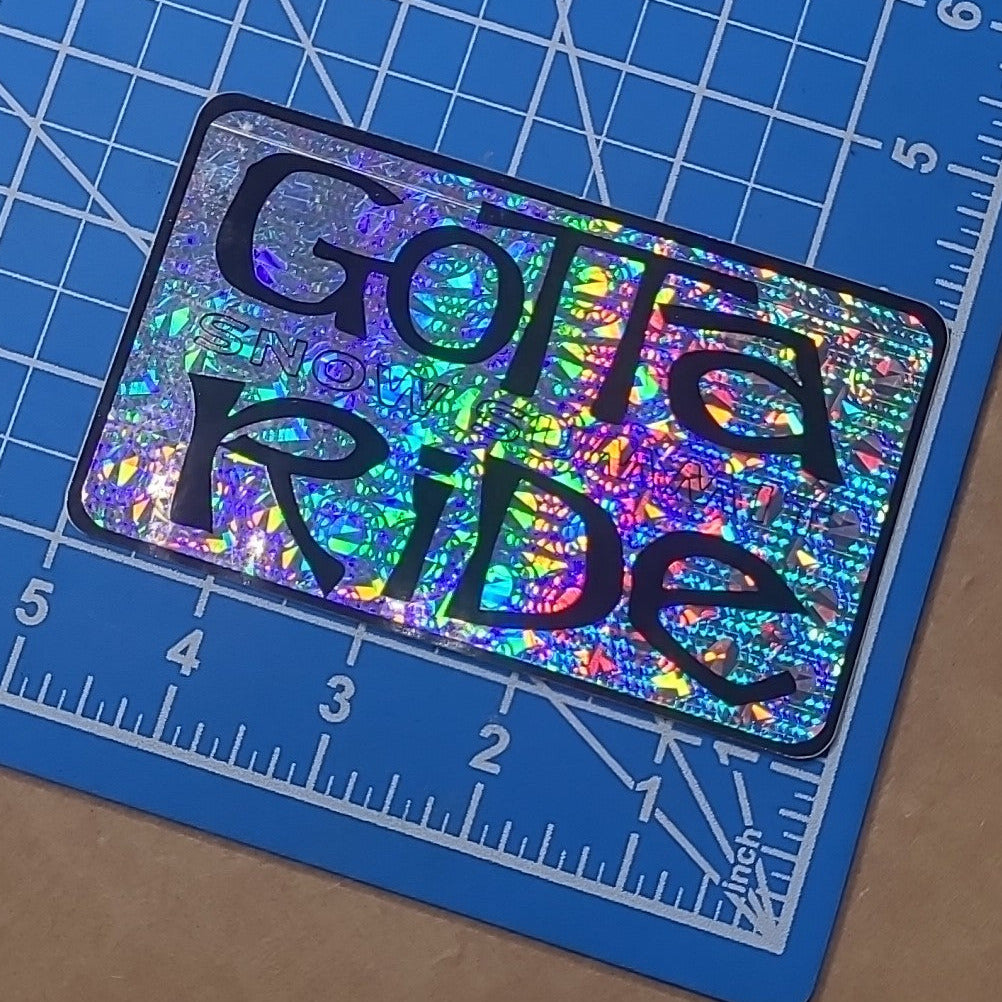 Vintage SNOW SUMMIT GOTTA RIDE 5" STICKER