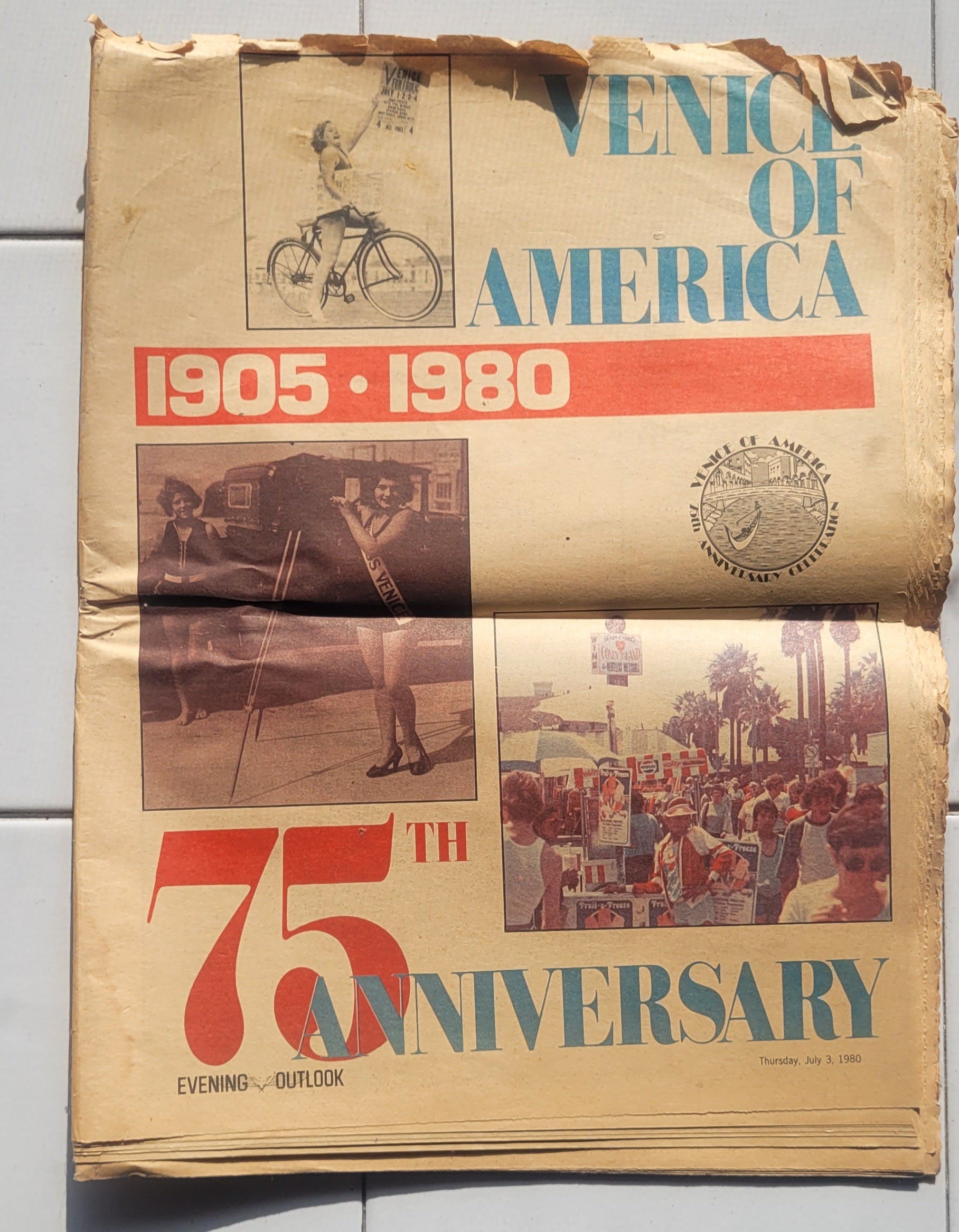 1980 Evening Outlook Newspaper Special: 75th Anniversary Venice of America