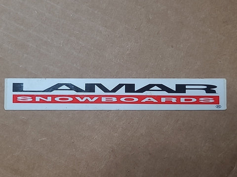 Vintage LAMAR Snowboards STICKER