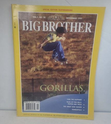 Big Brother skateboarding magazine Vol 1 No. 30 November 1997