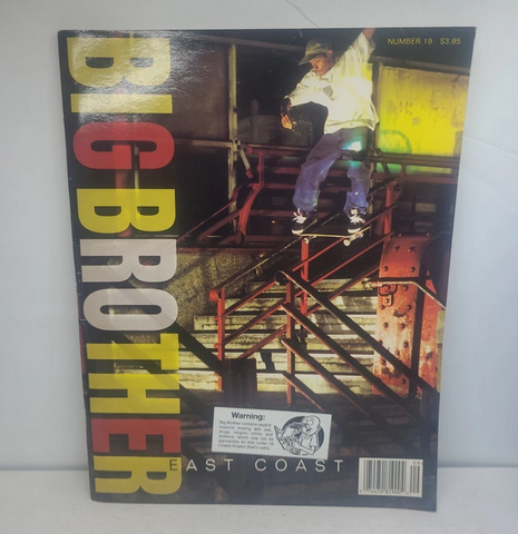 BIG BROTHER SKATEBOARD MAGAZINE Issue #19 East Coast Tour 1995 Jackass