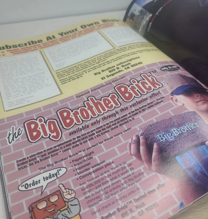 BIG BROTHER SKATEBOARD MAGAZINE Issue #19 East Coast Tour 1995 Jackass