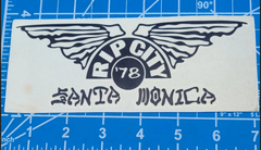 RIP CITY Santa Monica Vinyl Die-Cut Sticker - 6.5" - RARE Old Sticker