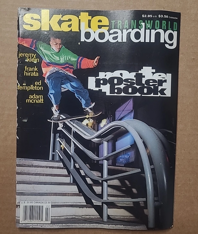 1993 Transworld Skateboarding Magazine Poster Book - Ed Templeton Jeremy Klein