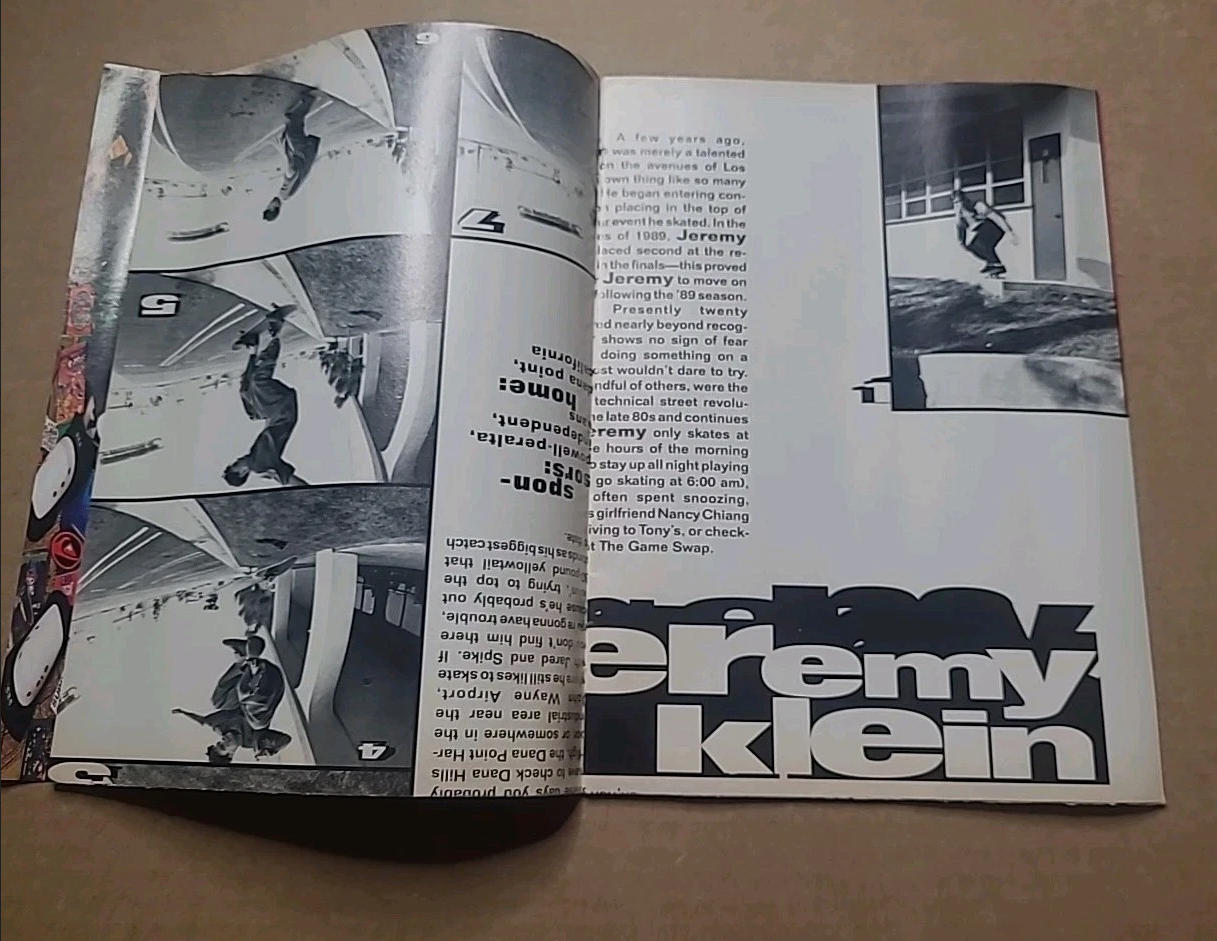1993 Transworld Skateboarding Magazine Poster Book - Ed Templeton Jeremy Klein