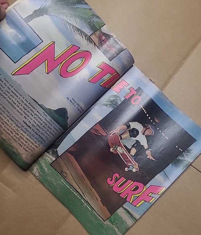 THRASHER SKATEBOARD MAGAZINE July 1990 Eddie Reatagui Robert Williams Hawaii