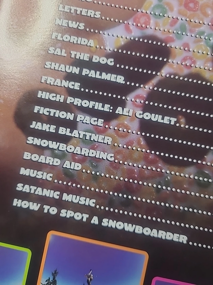 1995 BLUNT Magazine Snowboard issue 4.0 - Shaun Palmer by Rocco  Natas  Tremaine