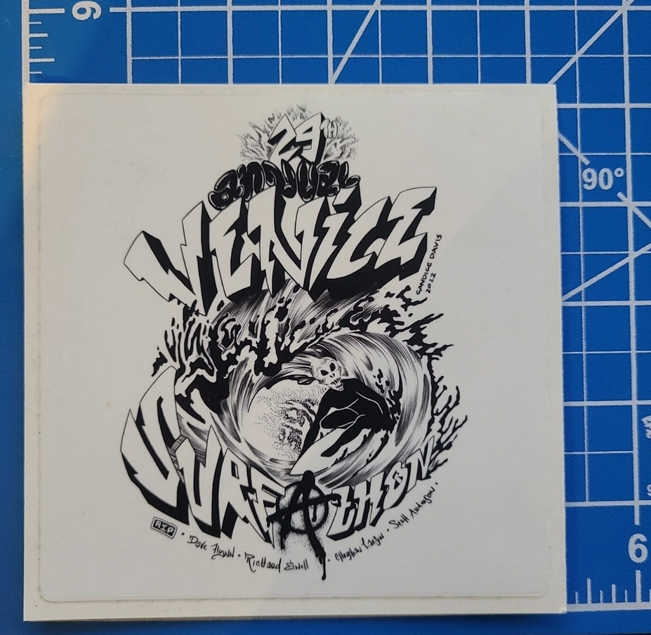 2022 Venice Surf-A-Thon Sticker - 5 Inch