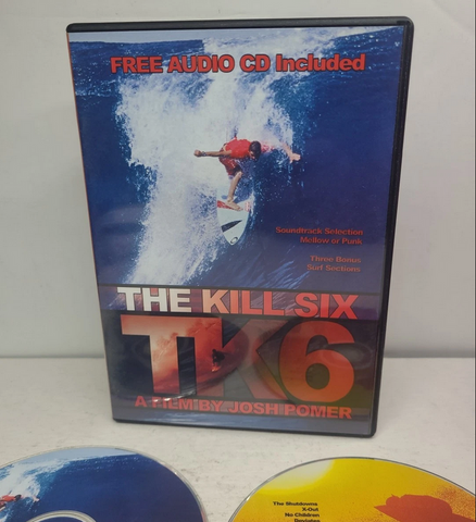 The Kill Six TK6 (DVD) A Film by Josh Pomer Surfing + Free Audio CD Included