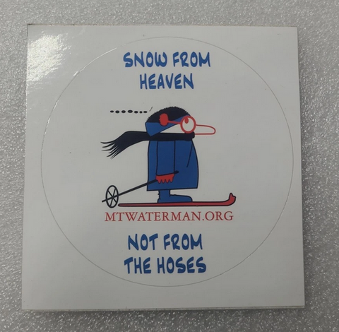 RARE Mt Waterman Ski Resort Sticker