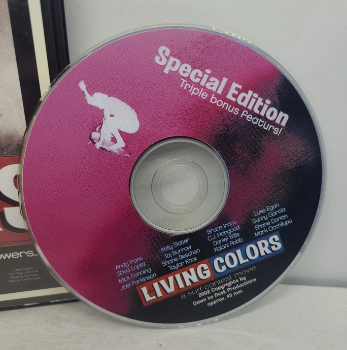 The Living Colors WCT/02 Lowers Surf Contest DVD - Slater Irons Lopez Garcia