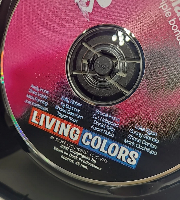 The Living Colors WCT/02 Lowers Surf Contest DVD - Slater Irons Lopez Garcia