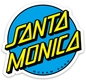 SANTA MONICA DOT STICKER