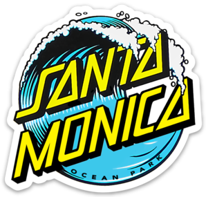 SANTA MONICA WAVE STICKER