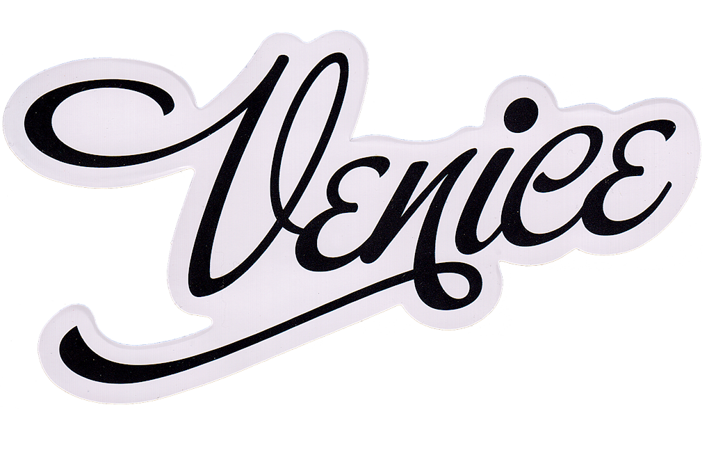 VENICE SCRIPT STICKER